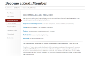 Kuali Member Benefits